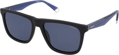 Produktbild von Polaroid PLD 2102/S/X Matte black blue 55/17/150 Herren Sonnenbrillen