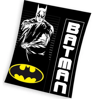 Imagen del producto de Manta de felpa de Batman, ideal para acurrucarse, 130 x 170 cm