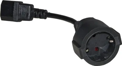 Obrázok produktu pre Link Accessori LKADSK, C14, Typ C (Európska koncovka), 16 A, Čierna, Samica/Samica, 136 g