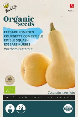 Immagine prodotto di Buzzy Zucca Commestibile Biologica Waltham Butternut - Semi biologici - Circa 2 gr | Buzzy_92983