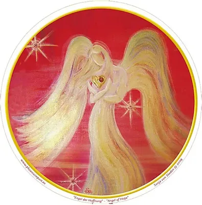 Image de Autocollant pour fenêtre Ange de l'Espoir - paquet de 3 pièces - 11,7 cm