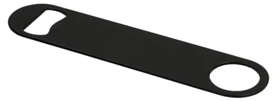Productafbeelding van Flesopener "Speed" - Platte flesopener van roestvrij staal, 18 cm - Ideaal voor magnetische oppervlakken - Mat zwart