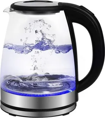 Produktbild von Gotoll Wasserkocher GLSH25, 1500W, 1800ml, BPA frei Edelstahl und Borosilikat Glas Wasserkocher
