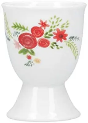 Immagine prodotto di portauovo fiori 5 x 5 x 7 cm porcellana bianca