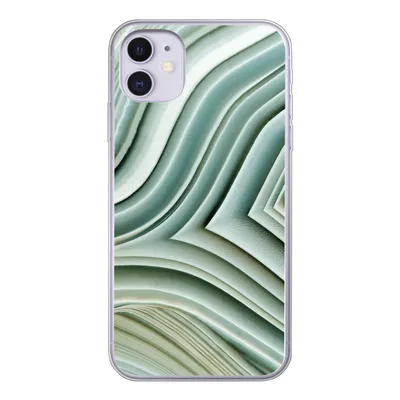Produktbild von MuchoWow® Handyhülle Schutzhülle Hülle für iPhone 11 Naturstein - Abstrakt - Grau Silikon Softcase Handy Hülle - Handytasche
