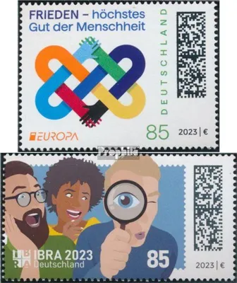 Produktbild von Briefmarken BRD 2023 Mi 3765,3766 (kompl.Ausg.) gestempelt Frieden