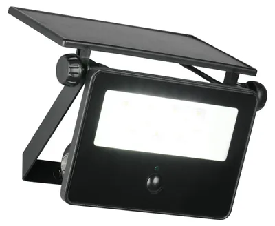 Obrázek produktu pro Solární nástěnné svítidlo LED, černé, detektor pohybu, š 14,5 cm