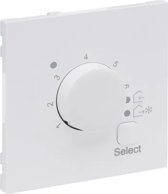 Produktbild von Legrand SEANO Abdeckung für elektronisches Fussbodenthermostat, Ultraweiß, 765152