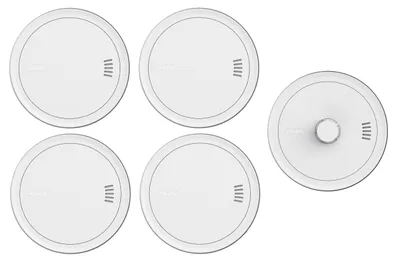 Produktbild von ABUS Rauchmelder PREFIRA CONNECT - vernetzbar - 4er Set + PREVARO CONNECT