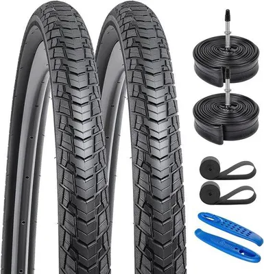 Produktbild von Famanu Fahrradreifen Set 28 Zoll 700x38C mit Schläuchen - 2er Set