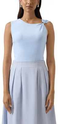 Productafbeelding van s.Oliver dames trui met vest – fijne brei, asymmetrisch, slim fit