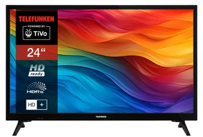 Produktbild von Telefunken XH24TO550S Fernseher 24 Zoll HD Smart TV HDR, 6 Monate HD+ inkl., Triple-Tuner (2026)
