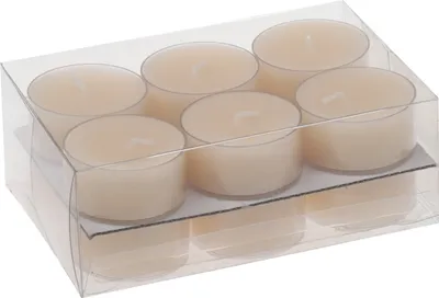 Produktbild von Teelichter in Kunststoffhülle Creme 18/38mm, 12er-Pack Steinhart Kerzen in RAL-Kerzen Güte Qualität