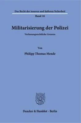 Produktbild von Militarisierung der Polizei