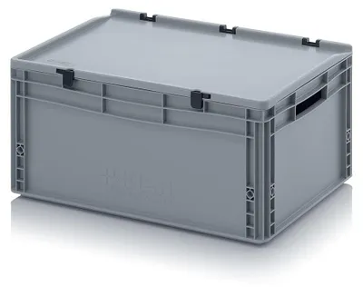Immagine prodotto di Contenitore in plastica con coperchio a cerniera - 60 x 40 x 28,5 cm