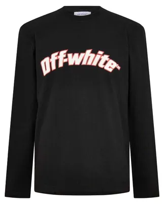 Produktbild von Off White - T-Shirt für Herren, Rundhalsausschnitt, Langärmlig GT20686 (L) (Schwarz)