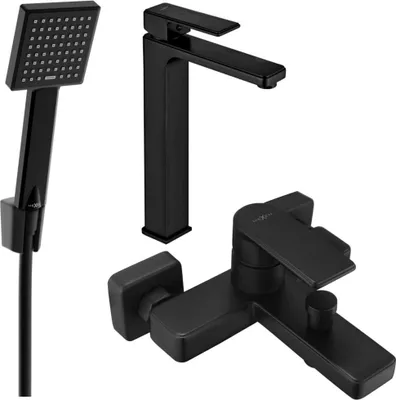 Immagine prodotto di Mexen Mino R45 set per vasca, nero - 72413R45-70