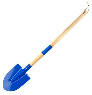 Imagen del producto de Pala de metal para niños, 68 cm, desmontable con mango de madera, ideal para la playa y el jardín