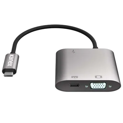 Immagine prodotto di Adattatore VGA USB-C Kanex con Power Delivery - USB 1,5 A, USB-C Power Delivery 60 W + VGA Full HD (alluminio eloxiertes)