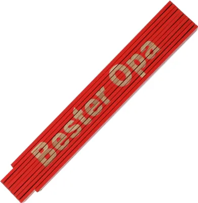 Produktbild von Zollstock Meterstab Bester Opa,Rot