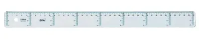 Produktbild von Safta 40 Cm Lineal Grau  Kinder Grau One Size