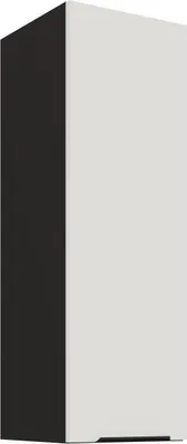 Produktbild von Hoher Wandschrank LUNARA – Breite 30 cm, weiß/schwarz