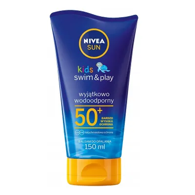 Obrázok produktu pre Nivea Sun Kids Swim & Play Balsam ochronny na słońce dla dzieci SPF50+, 150ml