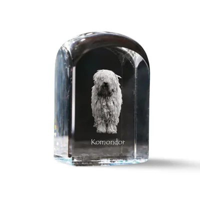 Produktbild von Komondor Kristallstempel mit einem Hund Art-Dog