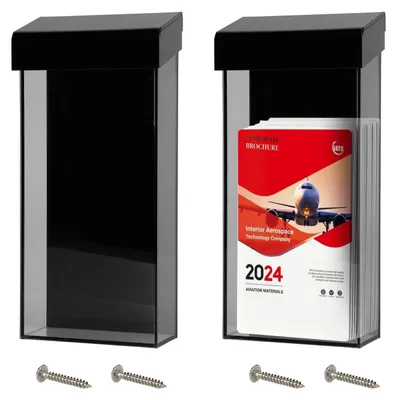 Produktbild von Wetterfeste Brosürenhalterung für den Außenbereich mit Deckel