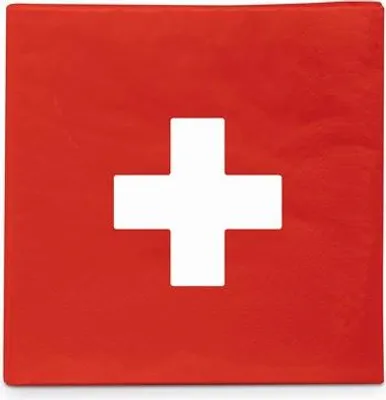 Produktbild von 20 kleine Cocktailservietten Schweiz - Schweizer Flagge 25x25cm