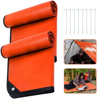 Image de COUVERTURE DE SECOURS Couverture de survie, isolante, thermoréfléchissante, résistante aux intempéries, réutilisable Couverture de secours Couverture de premiers secours