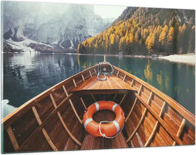 Produktbild von Bilder auf glas - Einteilig - £ódŸ Berge Kajak - 120x80cm - Glasbilder - Wandbilder - Bilder - zum Aufhängen bereit - Wanddekoration aus Glas - Glas Bilder - Wandbild auf Glas - GAA120x80-4981