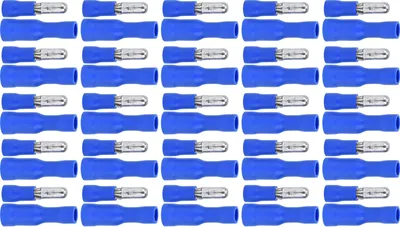 Image de 25 paires de terminaux de fils isolés mâle femelle Quick Crimp Electrical Butt Connector pour 16?14AWG