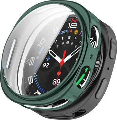 Produktbild von Für Samsung Galaxy Watch 8 40mm Electroplated Full Cover TPU Smart Watch Schutz Hülle Grün