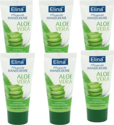Produktbild von 6x50 ml  Elina Aloe Vera Handcreme in Tube