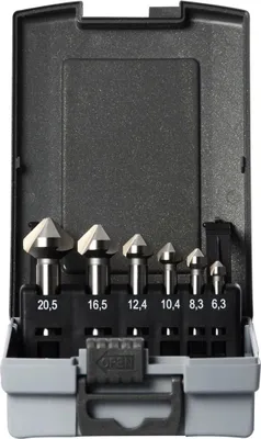 Produktbild von Projahn Kegelsenker-Set HSS-G ECO 6-tlg. Ø 6,3-8,3-10,4-12,4-16,5-20,5 mm