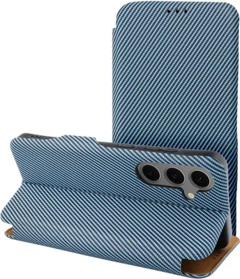 Produktbild von FOLIO Side Magnet Buchtasche passend für SAMSUNG S25 PLUS blau