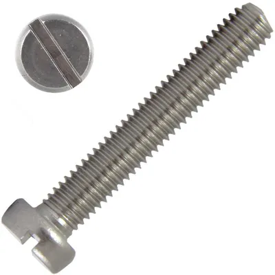 Produktbild von AG-BOX Zylinderschrauben M8x25 mit Schlitz DIN 84 Edelstahl A2, 200 Stück