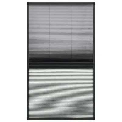 Zdjęcie produktu dla Plisowana moskitiera do okien aluminiowych 80x160 cm z żaluzjami