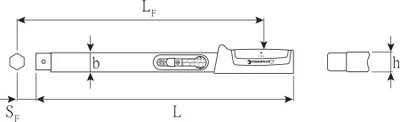 Produktbild von STAHLWILLE 50184040, 590 mm, 28 mm, 23 mm, 1,54 kg