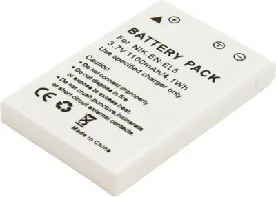 Image de Avizar, Batterie Nikon Coolpix EN-EL5 1100 mAh 3,7 V Li-Ion, Blanc