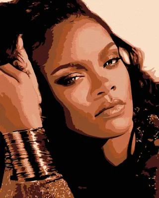 Productafbeelding van Zuty - Schilderen op nummer - RIHANNA, 40x50 cm, zonder lijst en zonder gespannen canvas