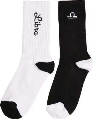Obrázek produktu pro Ponožky Mr. Tee Zodiac Socks 2-Pack black/white libra - 43–46