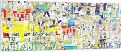 Produktbild von Bilder auf glas - Straße Graffiti Wand Wandmalerei - 140x50cm - Glasbilder - Wandbilder - Kunstdruck - zum Aufhängen bereit - Wanddekoration aus Glas - Glas Bilder - Wandbild auf Glas - GAB140x50-2907