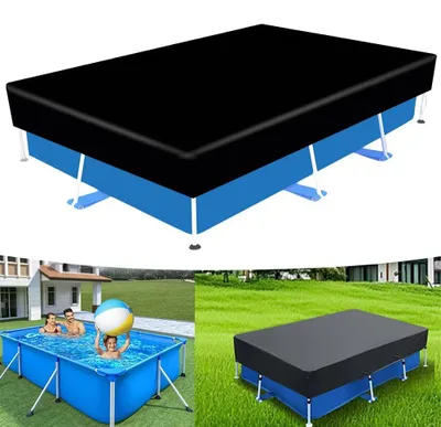 Imagen del producto de Cubierta rectangular para piscina, 221 x 150 cm, duradera y de alta resistencia