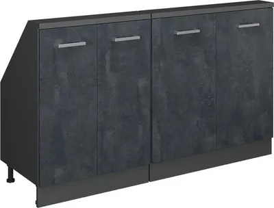 Produktbild von Dachschrägenschrank-Set Vicco Rion Schwarz Beton 2er Set, Model 55994