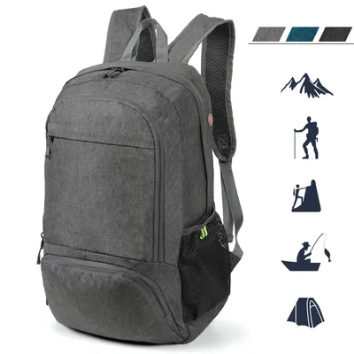 Produktbild von Wanderrucksack 23L Rucksack Leicht Faltbarer Reiserucksack Seitentaschen Für Radfahren, Klettern, Bergsteigen und Reisen Sport