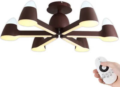 Immagine prodotto di Plafoniera LED 9072-6 con telecomando Colore della luce/luminosità regolabile Paralume in acrilico