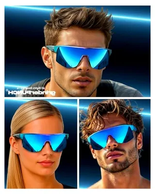 Produktbild von Sportbrille für Damen und Herren – polarisierte Radsport- und Sonnenbrille für Radfahren, Laufen, Outdoor – UV-Schutz