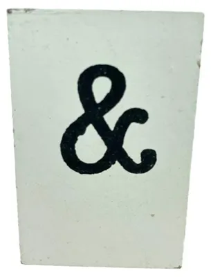Produktbild von BaumwolleCounts Buchstabe & - Weiß